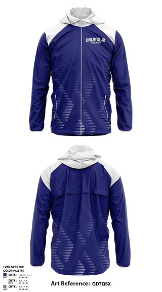 Windbreaker, Orland Jr Trojans Cheer, Cheer, Teamtime, Team time, sublimation, custom sports apparel, team uniforms, spirit wear, spiritwear, sports uniforms, custom shirts, team store, custom team store, fundraiser sports, apparel fundraiser