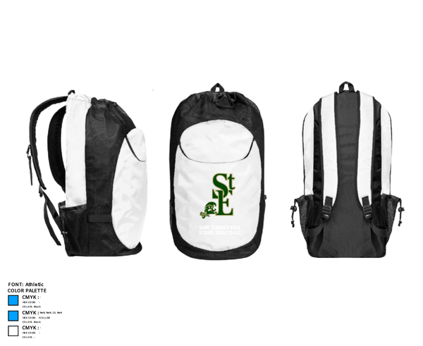 Gear Bag, Saint Edward High School Volleyball, Women's Volleyball, Teamtime, Team time, sublimation, custom sports apparel, team uniforms, spirit wear, spiritwear, sports uniforms, custom shirts, team store, custom team store, fundraiser sports, apparel fundraiser