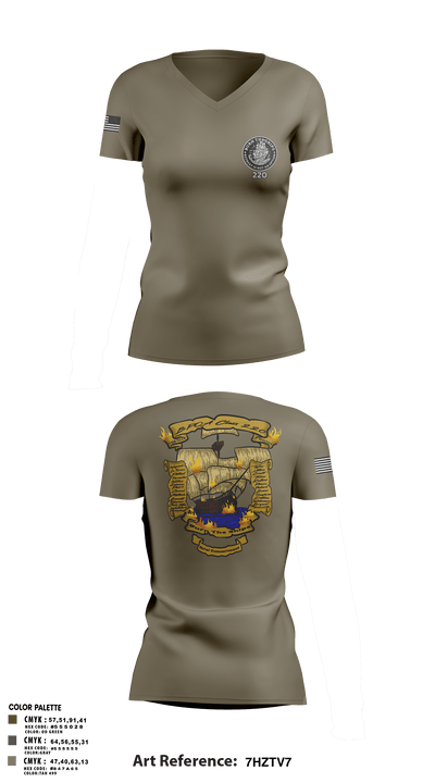 220 BPOA 59828515 Women's Short Sleeve V-neck Shirt - 6