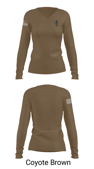 Women's Long Sleeve Vneck Shirt, CRT 1, Army, Teamtime, Team time, sublimation, custom sports apparel, team uniforms, spirit wear, spiritwear, sports uniforms, custom shirts, team store, custom team store, fundraiser sports, apparel fundraiser