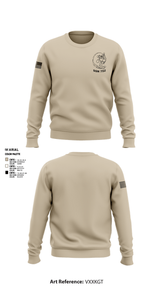Crew Neck Sweatshirt, USS PASADENA, Navy, Teamtime, Team time, sublimation, custom sports apparel, team uniforms, spirit wear, spiritwear, sports uniforms, custom shirts, team store, custom team store, fundraiser sports, apparel fundraiser