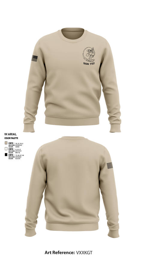 Crew Neck Sweatshirt, USS PASADENA, Navy, Teamtime, Team time, sublimation, custom sports apparel, team uniforms, spirit wear, spiritwear, sports uniforms, custom shirts, team store, custom team store, fundraiser sports, apparel fundraiser