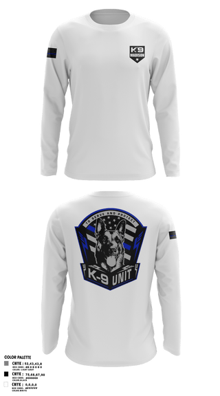 Long Sleeve Performance Polo, K-9, , Teamtime, Team time, sublimation, custom sports apparel, team uniforms, spirit wear, spiritwear, sports uniforms, custom shirts, team store, custom team store, fundraiser sports, apparel fundraiser
