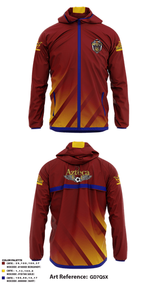 Windbreaker, Azteca, Men's Soccer, Teamtime, Team time, sublimation, custom sports apparel, team uniforms, spirit wear, spiritwear, sports uniforms, custom shirts, team store, custom team store, fundraiser sports, apparel fundraiser