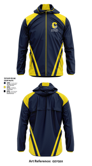 Windbreaker, Clayton clippers, Track & Field, Teamtime, Team time, sublimation, custom sports apparel, team uniforms, spirit wear, spiritwear, sports uniforms, custom shirts, team store, custom team store, fundraiser sports, apparel fundraiser