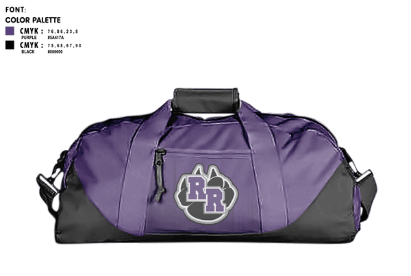 Duffle Bag, River Ridge, Spirit Store, Teamtime, Team time, sublimation, custom sports apparel, team uniforms, spirit wear, spiritwear, sports uniforms, custom shirts, team store, custom team store, fundraiser sports, apparel fundraiser