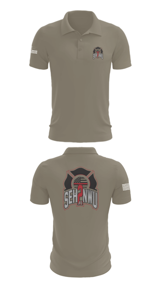 Short Sleeve Performance Polo, SEHNWU, Fire Department, Teamtime, Team time, sublimation, custom sports apparel, team uniforms, spirit wear, spiritwear, sports uniforms, custom shirts, team store, custom team store, fundraiser sports, apparel fundraiser