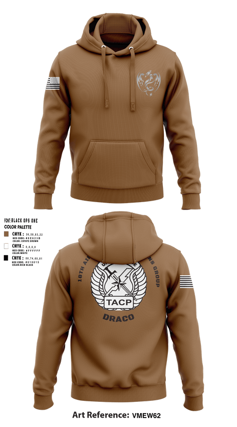 Hoodie, 18th Air Support Operations Group, Air Force, Teamtime, Team time, sublimation, custom sports apparel, team uniforms, spirit wear, spiritwear, sports uniforms, custom shirts, team store, custom team store, fundraiser sports, apparel fundraiser