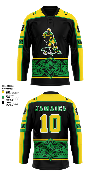 Jamaican Olympic Ice Hockey Federation 18663712 Hockey Jersey - 4