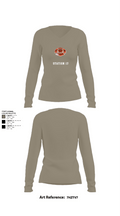 Station 17 90586189 Women's Long Sleeve V-neck Shirt - 62
