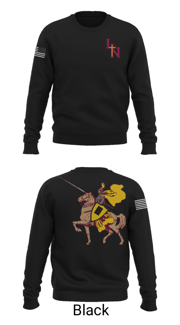 Crew Neck Sweatshirt, Lutheran North High School Volleyball, Women's Volleyball, Teamtime, Team time, sublimation, custom sports apparel, team uniforms, spirit wear, spiritwear, sports uniforms, custom shirts, team store, custom team store, fundraiser sports, apparel fundraiser