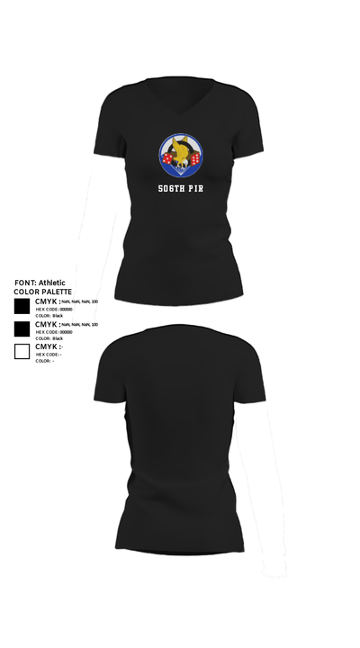 506th PIR 79913322 Women's Short Sleeve V-neck Shirt - 24