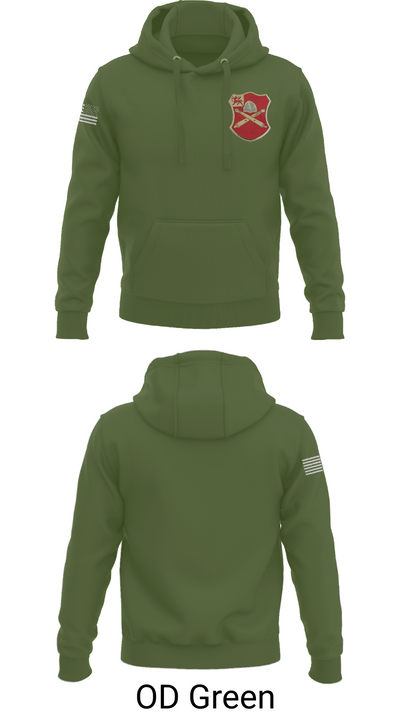 Bravo Battery, 6th Battalion, 10th Field Artillery 85654771 Hoodie - 58