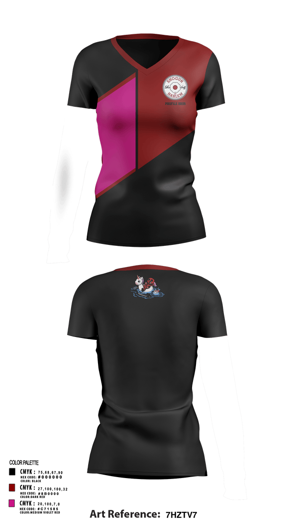 Women's Short Sleeve Vneck Shirt, Profile Bros, , Teamtime, Team time, sublimation, custom sports apparel, team uniforms, spirit wear, spiritwear, sports uniforms, custom shirts, team store, custom team store, fundraiser sports, apparel fundraiser