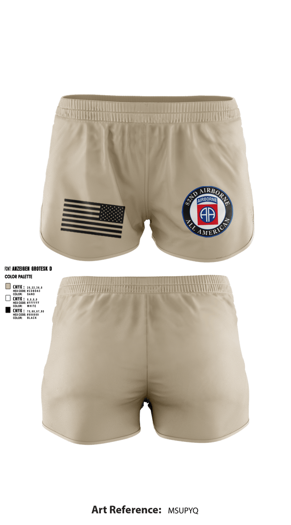 Ranger Panties, 82nd Airborne Division, Army, Teamtime, Team time, sublimation, custom sports apparel, team uniforms, spirit wear, spiritwear, sports uniforms, custom shirts, team store, custom team store, fundraiser sports, apparel fundraiser