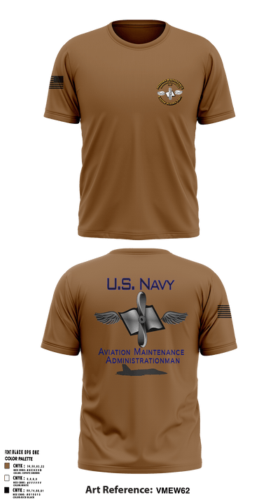 Aviation Maintenance Administration 29701879 Old School Cotton Feel Shirt - 1