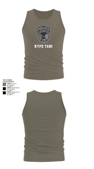 Tank Top, NYPD TARU, Police, Teamtime, Team time, sublimation, custom sports apparel, team uniforms, spirit wear, spiritwear, sports uniforms, custom shirts, team store, custom team store, fundraiser sports, apparel fundraiser