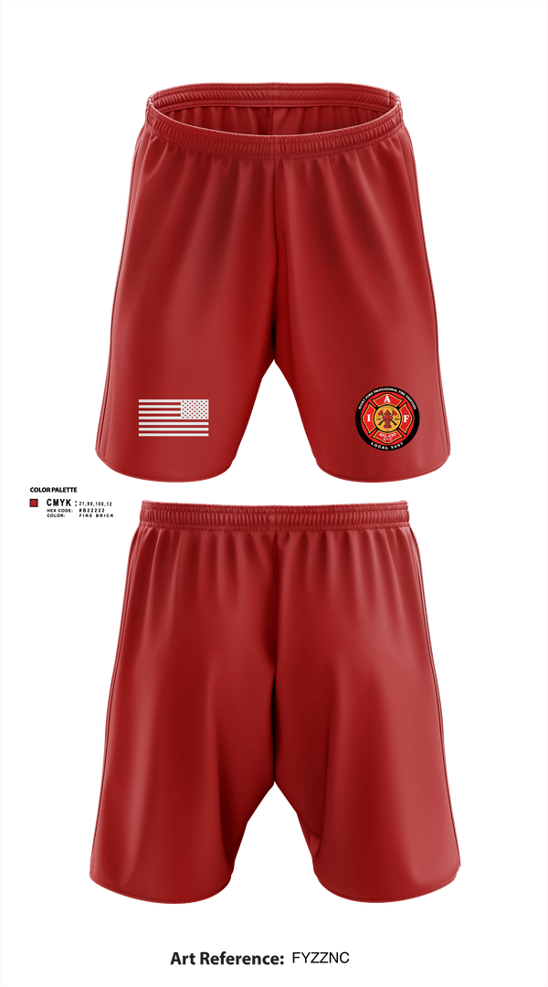 Athletic Shorts With Pockets, Rocky Ford Professional Firefighters Local 5497, Fire Department, Teamtime, Team time, sublimation, custom sports apparel, team uniforms, spirit wear, spiritwear, sports uniforms, custom shirts, team store, custom team store, fundraiser sports, apparel fundraiser