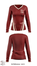 Vikings 49892690 Women's Long Sleeve V-neck Shirt - 2