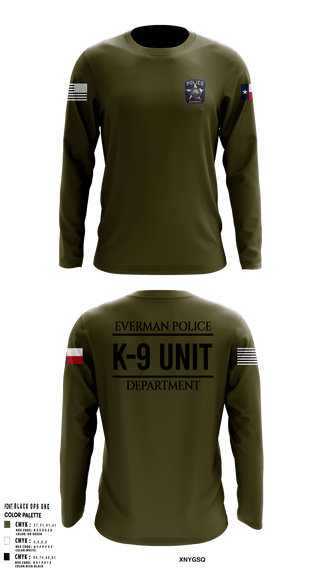 Long Sleeve Performance Shirt, K9-Unit, Police, Teamtime, Team time, sublimation, custom sports apparel, team uniforms, spirit wear, spiritwear, sports uniforms, custom shirts, team store, custom team store, fundraiser sports, apparel fundraiser