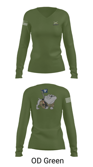 Women's Long Sleeve Vneck Shirt, 3ID divarty, Army, Teamtime, Team time, sublimation, custom sports apparel, team uniforms, spirit wear, spiritwear, sports uniforms, custom shirts, team store, custom team store, fundraiser sports, apparel fundraiser