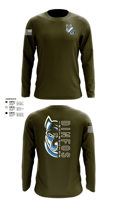 DINFOS (Defense Information School) 29284303 Long Sleeve Performance Shirt - 3