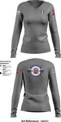 82nd ADSB H2F 64570500 Women's Long Sleeve V-neck Shirt - 2