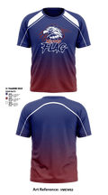 Milford Eagles Pop Warner Football and Cheer 85500081 Short Sleeve Performance Shirt - 4