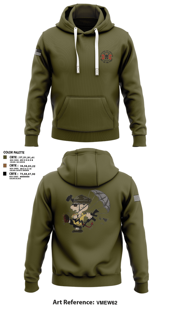 Hoodie, 3rd Platoon, CCo, 1-508th PIR, , Teamtime, Team time, sublimation, custom sports apparel, team uniforms, spirit wear, spiritwear, sports uniforms, custom shirts, team store, custom team store, fundraiser sports, apparel fundraiser