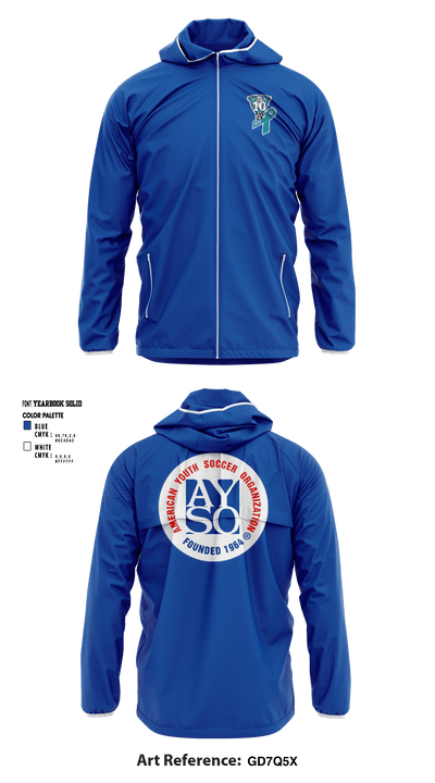 AYSO AREA 10V 37411197 Windbreaker - 1