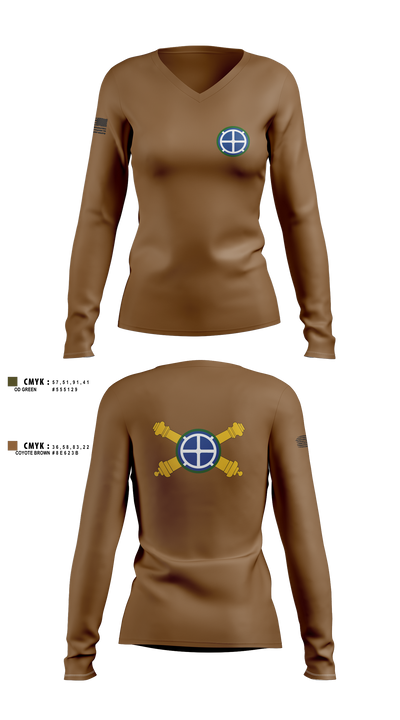 35th Divarty 9594732 Women's Long Sleeve V-neck Shirt - 1