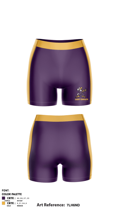 Lady Eagles 38011589 Women's Compression Shorts - 1