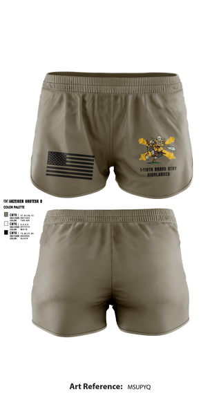 Ranger Panties, Bravo 1-119th FA, , Teamtime, Team time, sublimation, custom sports apparel, team uniforms, spirit wear, spiritwear, sports uniforms, custom shirts, team store, custom team store, fundraiser sports, apparel fundraiser