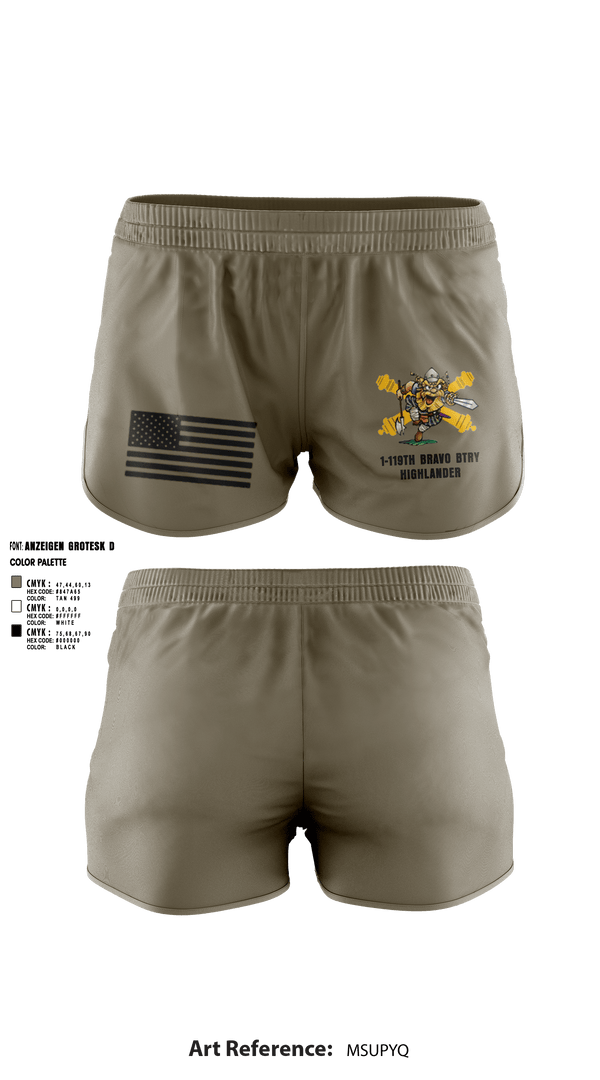 Ranger Panties, Bravo 1-119th FA, , Teamtime, Team time, sublimation, custom sports apparel, team uniforms, spirit wear, spiritwear, sports uniforms, custom shirts, team store, custom team store, fundraiser sports, apparel fundraiser