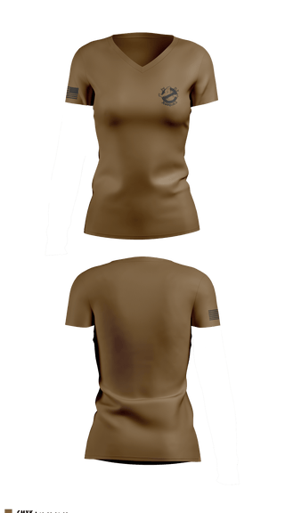 Women's Short Sleeve Vneck Shirt, 3rd PLT, Alpha Company, 2nd Cavalry 5th regiment, Army, Teamtime, Team time, sublimation, custom sports apparel, team uniforms, spirit wear, spiritwear, sports uniforms, custom shirts, team store, custom team store, fundraiser sports, apparel fundraiser