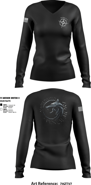 Women's Long Sleeve Vneck Shirt, NIRT, Police, Teamtime, Team time, sublimation, custom sports apparel, team uniforms, spirit wear, spiritwear, sports uniforms, custom shirts, team store, custom team store, fundraiser sports, apparel fundraiser