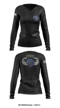 71st Chemical Company (HR) 90484778 Women's Long Sleeve V-neck Shirt - 3