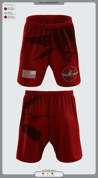 Athletic Shorts With Pockets, 2nd Force Reconnaissance, Marines, Teamtime, Team time, sublimation, custom sports apparel, team uniforms, spirit wear, spiritwear, sports uniforms, custom shirts, team store, custom team store, fundraiser sports, apparel fundraiser