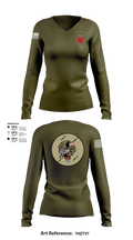 A co 1-111th MTRAco 1-111th secfor 26683697 Women's Long Sleeve V-neck Shirt - 4