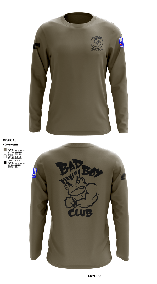 Long Sleeve Performance Shirt, 3rd PLT Bad Boys, Army, Teamtime, Team time, sublimation, custom sports apparel, team uniforms, spirit wear, spiritwear, sports uniforms, custom shirts, team store, custom team store, fundraiser sports, apparel fundraiser