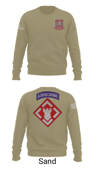Crew Neck Sweatshirt, 37th engineer bn, Army, Teamtime, Team time, sublimation, custom sports apparel, team uniforms, spirit wear, spiritwear, sports uniforms, custom shirts, team store, custom team store, fundraiser sports, apparel fundraiser