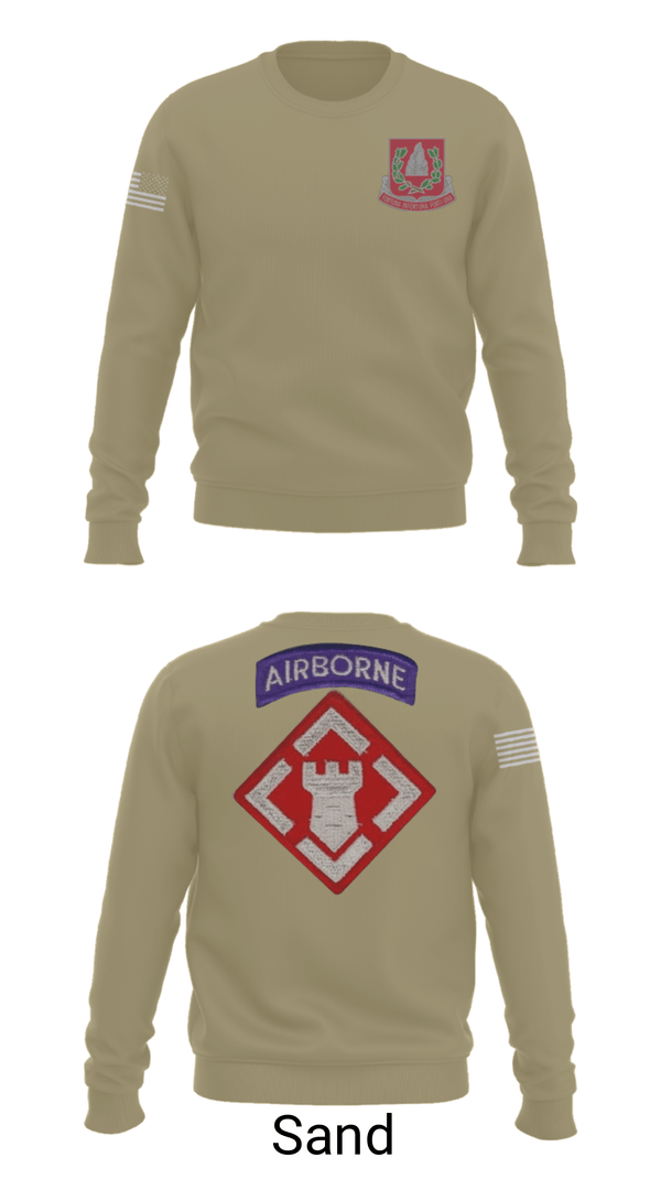 Crew Neck Sweatshirt, 37th engineer bn, Army, Teamtime, Team time, sublimation, custom sports apparel, team uniforms, spirit wear, spiritwear, sports uniforms, custom shirts, team store, custom team store, fundraiser sports, apparel fundraiser