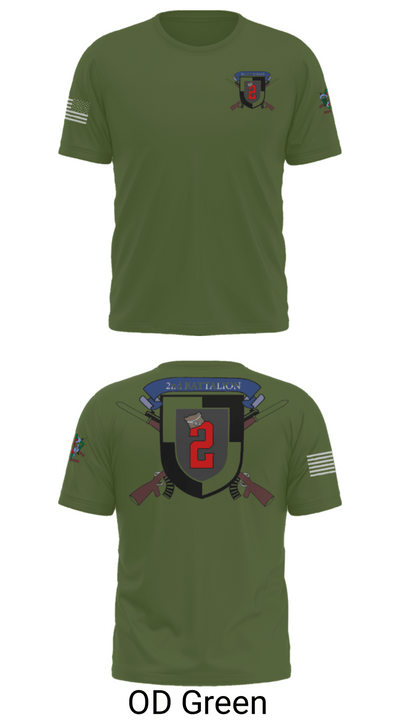 2nd Battalion 43692183 Short Sleeve Performance Shirt - 56