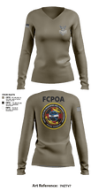 NMRTC-PH FCPOA 79127283 Women's Long Sleeve V-neck Shirt - 4
