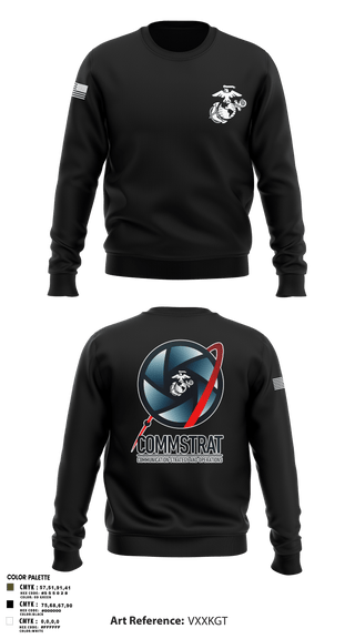 Crew Neck Sweatshirt, MCRDPI COMMSTRAT, Marines, Teamtime, Team time, sublimation, custom sports apparel, team uniforms, spirit wear, spiritwear, sports uniforms, custom shirts, team store, custom team store, fundraiser sports, apparel fundraiser
