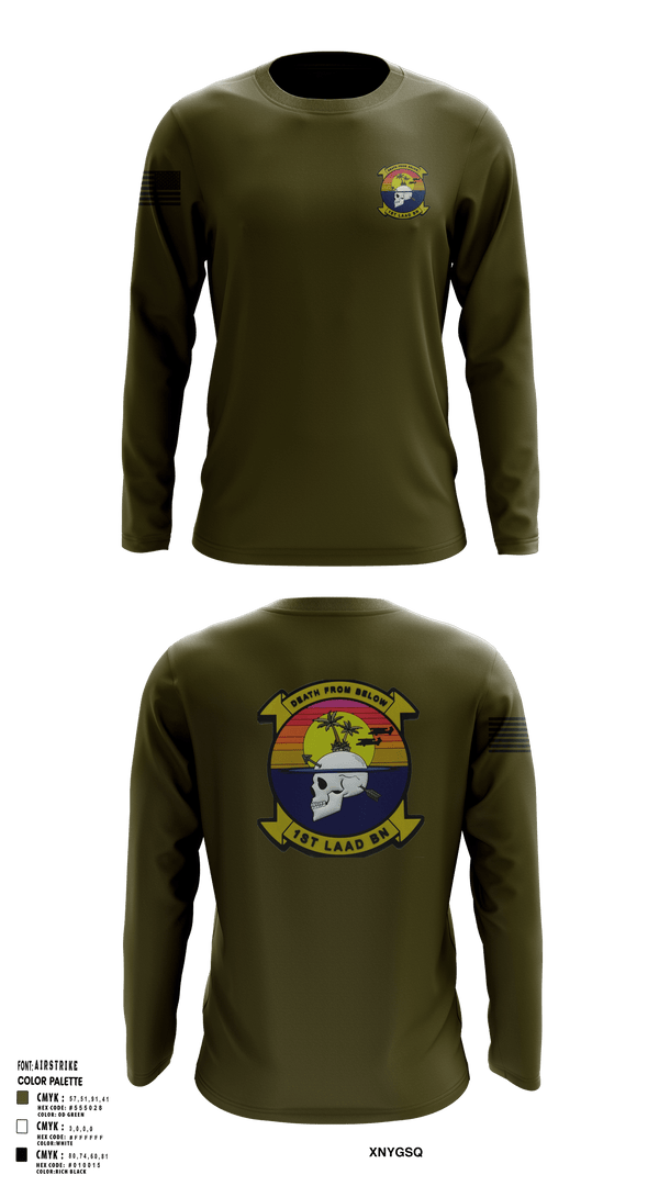 Long Sleeve Performance Shirt, 1st LAAD, Marines, Teamtime, Team time, sublimation, custom sports apparel, team uniforms, spirit wear, spiritwear, sports uniforms, custom shirts, team store, custom team store, fundraiser sports, apparel fundraiser