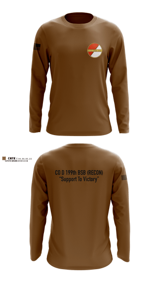 Long Sleeve Performance Shirt, Co D 199TH BSB RECON, National Guard, Teamtime, Team time, sublimation, custom sports apparel, team uniforms, spirit wear, spiritwear, sports uniforms, custom shirts, team store, custom team store, fundraiser sports, apparel fundraiser