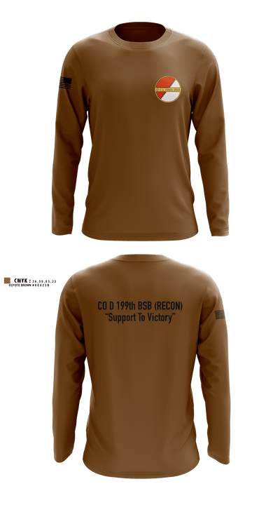Co D 199TH BSB RECON 1334677 Long Sleeve Performance Shirt - 3