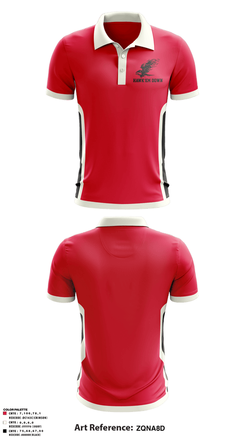 Short Sleeve Performance Polo, Hawk’em Down, Men's Basketball, Teamtime, Team time, sublimation, custom sports apparel, team uniforms, spirit wear, spiritwear, sports uniforms, custom shirts, team store, custom team store, fundraiser sports, apparel fundraiser