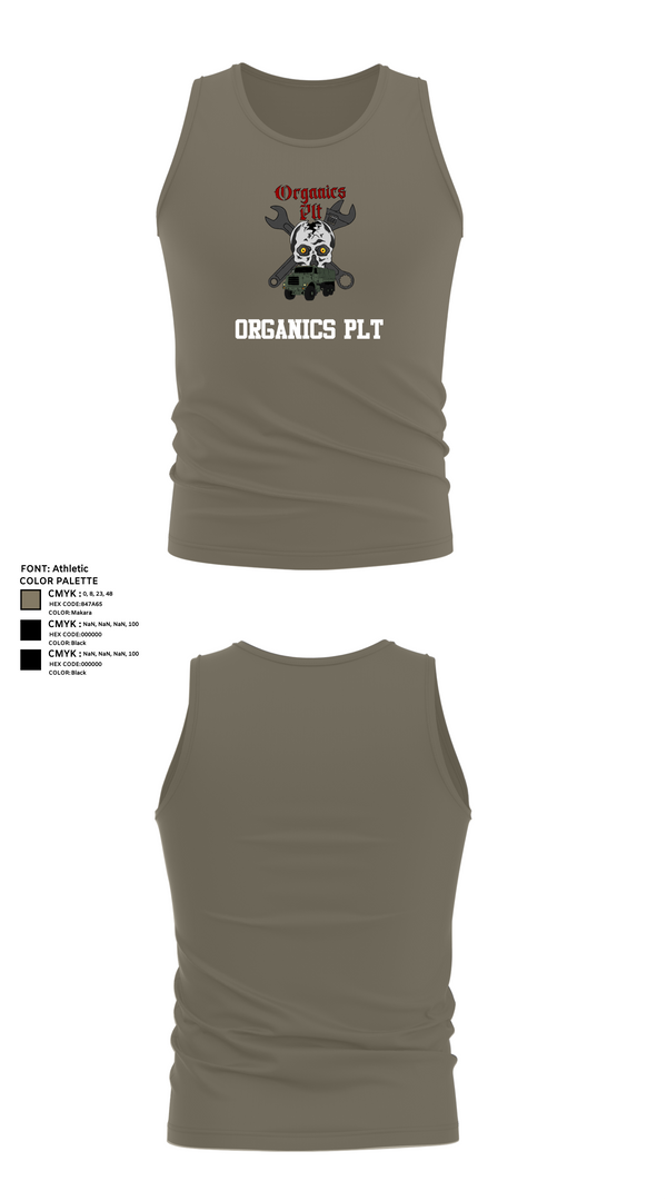 Tank Top, Organics plt, Marines, Teamtime, Team time, sublimation, custom sports apparel, team uniforms, spirit wear, spiritwear, sports uniforms, custom shirts, team store, custom team store, fundraiser sports, apparel fundraiser